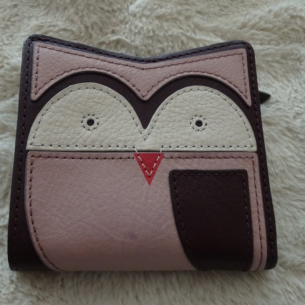 Owl Wallet - Fossil